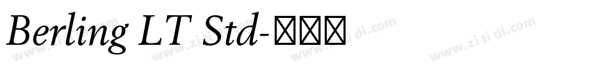 Berling LT Std字体转换